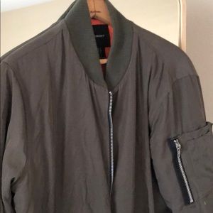 F21 military puffer jacket